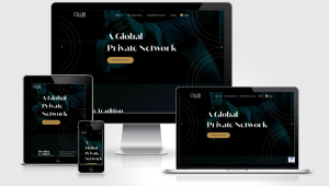 Responsive view of Club b website